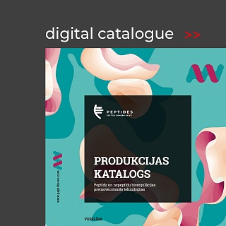 Produktkatalog Peptide. Elektronische Version auf Lettisch