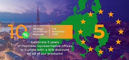 Holiday discount – 10% on all products from 5 to 9 November