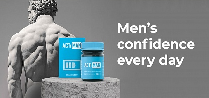 Actiman®.  Men’s confidence every day